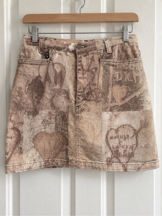 Just Cavalli Dresses & Skirts - Vintage Roberto Cavalli Printed Denim Mini Skirt – Size 4